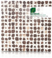 White Patina Polka Grain - Cocomosaic Coconut Shell Tiles